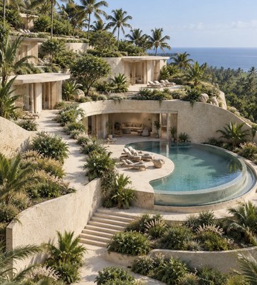 Cliffside villa