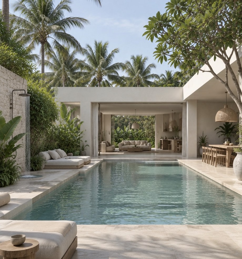 Pool courtyard